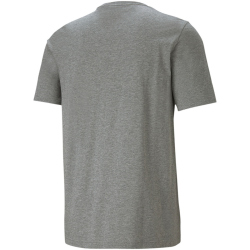 PUMA Ess+ Metallic 2 Col Logo T-Shirt Herren medium gray heather XXL