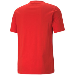 PUMA Ess+ Metallic 2 Col Logo T-Shirt Herren high risk red M