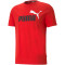 PUMA Ess+ Metallic 2 Col Logo T-Shirt Herren high risk red S