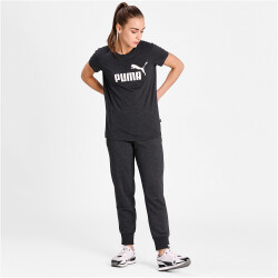 PUMA Essentials Logo T-Shirt Damen 07 - dark gray heather XS