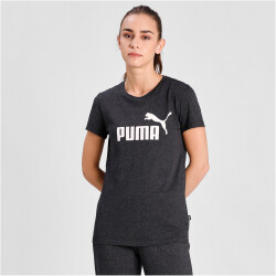 PUMA Essentials Logo T-Shirt Damen 07 - dark gray heather XS