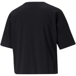 PUMA Essentials Cropped Logo T-Shirt Damen puma black S