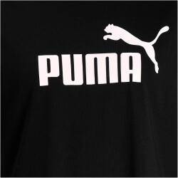 PUMA Essentials Cropped Logo T-Shirt Damen puma black S