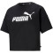 PUMA Essentials Cropped Logo T-Shirt Damen puma black S