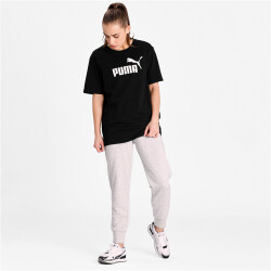 PUMA Essentials Logo Boyfriend T-Shirt Damen PUMA black XS