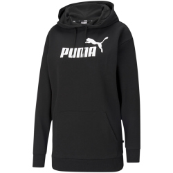 PUMA Essentials Elongated Logo Hoodie TR Damen puma black L