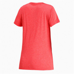 PUMA Essentials Logo Heather T-Shirt Damen poppy red heather S