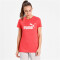 PUMA Essentials Logo Heather T-Shirt Damen poppy red heather S