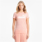 PUMA Essentials Logo Heather T-Shirt Damen apricot blush heather S
