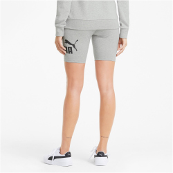 PUMA Essentials 7 Logo Funktionsshorts Damen light gray heather S