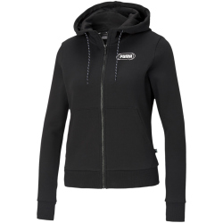 PUMA Rebel Full-Zip Kapuzenjacke TR Damen puma black XS