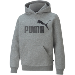 PUMA Essentials Big Logo Fleece-Hoodie Jungen medium gray heather 152