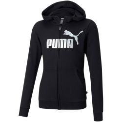PUMA Ess+ Metallic Logo Full-Zip Kapuzenjacke...