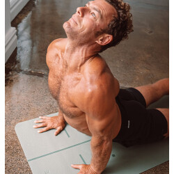 BAHE Essential Yogamatte Alignment 4 mm olivine