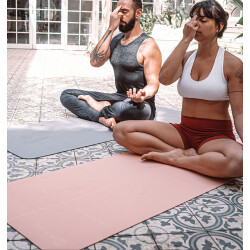 BAHE Essential Yogamatte Alignment 4 mm olivine