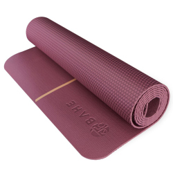 BAHE Essential Yogamatte Alignment 4 mm mulberry