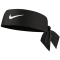 NIKE Dri-FIT Tennis HEAD Tie 4.0 Stirnband black/white