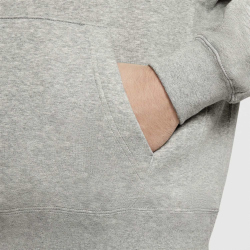 NIKE Sportswear Club Fleece Hoodie 063 - dk grey heather/matte silver/white L