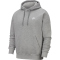 NIKE Sportswear Club Fleece Hoodie 063 - dk grey heather/matte silver/white L