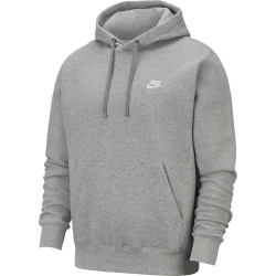 NIKE Sportswear Club Fleece Hoodie 063 - dk grey heather/matte silver/white 3XL