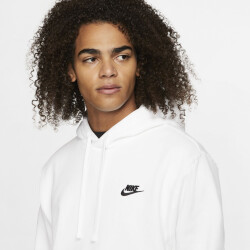 NIKE Sportswear Club Fleece Hoodie white/white/black XS