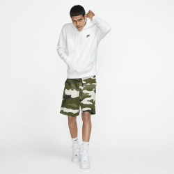 NIKE Sportswear Club Fleece Hoodie white/white/black M