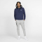 NIKE Sportswear Club Fleece Hoodie 410 - midnight navy/midnight navy/white XS