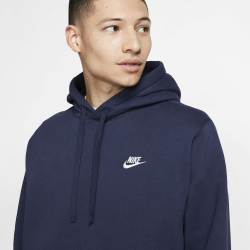 NIKE Sportswear Club Fleece Hoodie 410 - midnight navy/midnight navy/white M