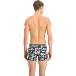 4er Pack PUMA Men Camouflage Boxershorts yellow / blue M