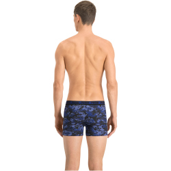 4er Pack PUMA Men Camouflage Boxershorts blue / grey melange M