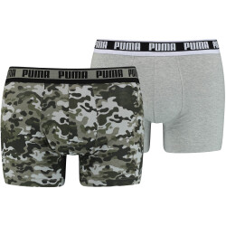 4er Pack PUMA Men Camouflage Boxershorts green combo S