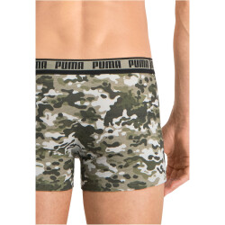 4er Pack PUMA Men Camouflage Boxershorts green combo S