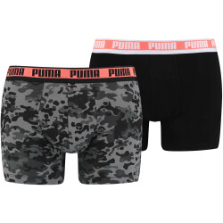 4er Pack PUMA Men Camouflage Boxershorts black / grey...