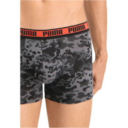 4er Pack PUMA Men Camouflage Boxershorts black / grey melange M