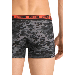 4er Pack PUMA Men Camouflage Boxershorts black / grey melange M