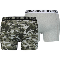 10er Pack PUMA Men Camouflage Boxershorts green combo L