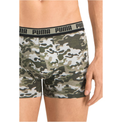 10er Pack PUMA Men Camouflage Boxershorts green combo L