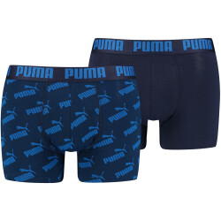 4er Pack PUMA Men All-Over-Print Boxershorts blue S