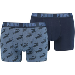 4er Pack PUMA Men All-Over-Print Boxershorts denim S