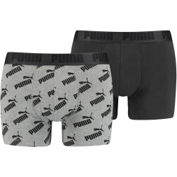 4er Pack PUMA Men All-Over-Print Boxershorts dark grey...