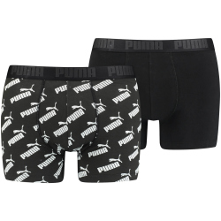 8er Pack PUMA Men All-Over-Print Boxershorts black M