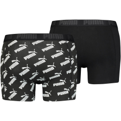 8er Pack PUMA Men All-Over-Print Boxershorts black M