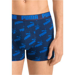8er Pack PUMA Men All-Over-Print Boxershorts blue L