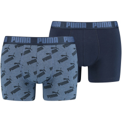 8er Pack PUMA Men All-Over-Print Boxershorts denim M