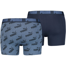 8er Pack PUMA Men All-Over-Print Boxershorts denim M