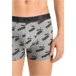 8er Pack PUMA Men All-Over-Print Boxershorts dark grey melange / black XL