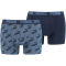 10er Pack PUMA Men All-Over-Print Boxershorts denim L