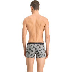 10er Pack PUMA Men All-Over-Print Boxershorts dark grey melange / black L