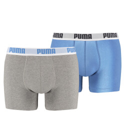 4er Pack PUMA Basic Boxershorts blue / grey S