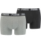 4er Pack PUMA Basic Boxershorts dark grey melange / black XL